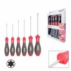 Wiha Softfinish® Torx® Screwdriver Set - Round Blades - 6 pcs - 07155